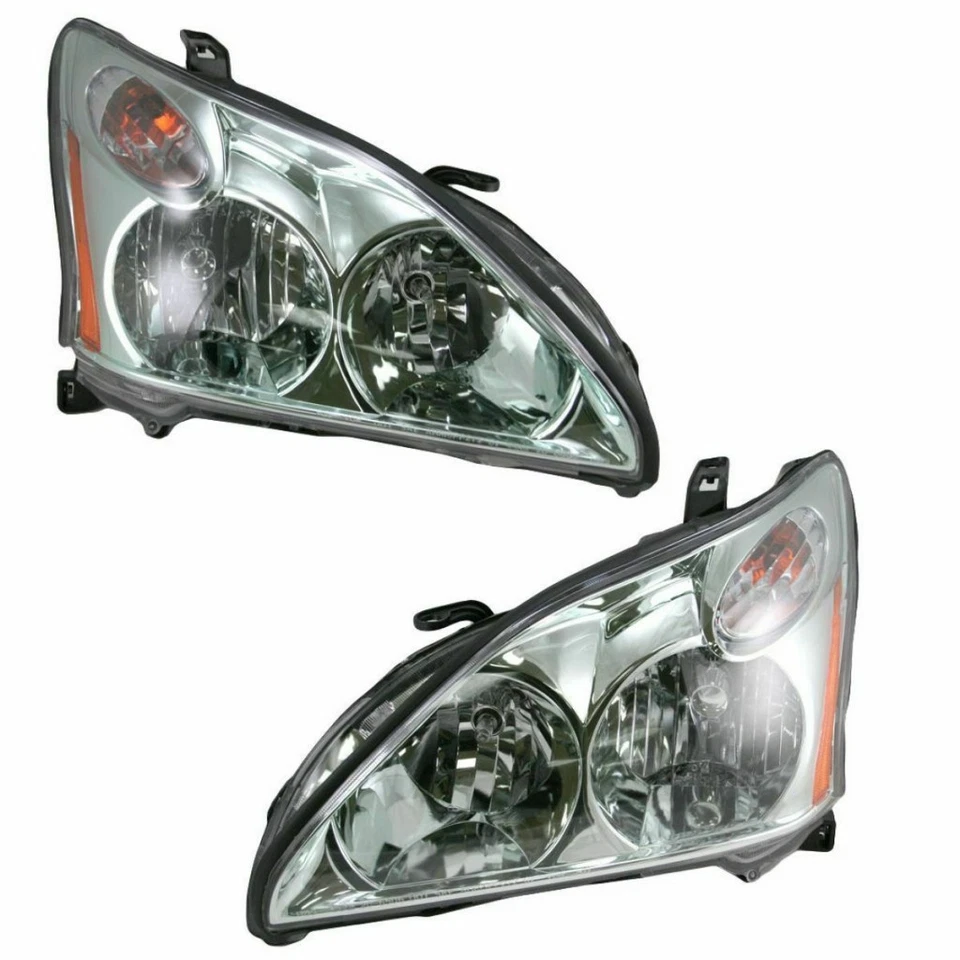 Par de faros para Lexus RX330/RX350/RX400h 2004-2009 pasajero y conductor CAPA Foto 1 de 3