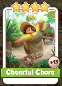 Cheerful Chore ,card from set Green Thumb, Virtual Card,Coin Master Game - Picture 1 of 1
