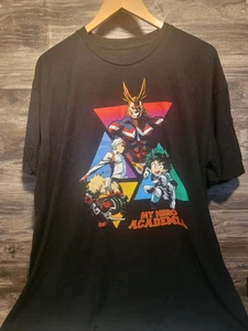My Hero Academia Mens T-Shirt - Triangle Group All Might Deku Todoroki 2XL - Picture 1 of 3