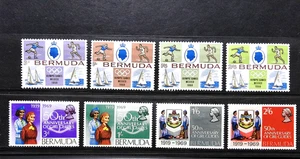 Bermuda Scott #226-233, Compl Sets of 1968 Olympics & 1969 Girl Guides, MH - Picture 1 of 1