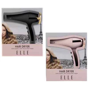 Secador de pelo ELLE tacto suave secador de acabado mate con 2 velocidades y 3 secador de ajuste térmico - Imagen 1 de 6