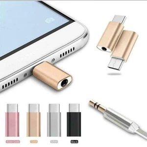 Metall Typ C bis 3,5 mm AUX Klinke Kopfhörer USB C Adapter√-\ - Bild 1 von 12