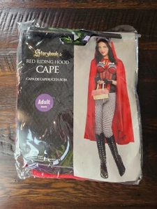 Storybook Red Riding Hood Cape Adult OS Halloween Costume Accessory Cloak EUC - Picture 1 of 9