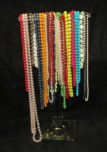 Vintage 25 Piece Estate Jewelry Lot BEADED NECKLACES All WEARABLE - Picture 1 of 4