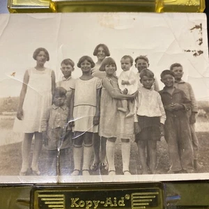 Central Texas Vintage Foto große Gruppe Kinder  - Bild 1 von 11