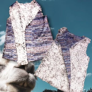 Reversible vest. Might be handmade. Soooo SOFT!! No Tag Beautiful One Of A Kind! - Picture 1 of 9