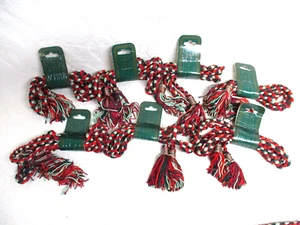 Decorative Braided Garland 7 Pieces 6' Long Red Green Burgundy - Picture 1 of 4