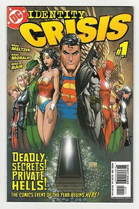 Identity Crisis 1 NM- 1st Print Michael Turner Cover DC Comics Book Aug 2004 - Picture 1 of 2