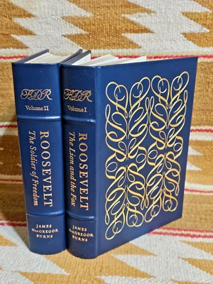 Easton Press FRANKLIN D ROOSEVELT 2VolSet James Burns LEATHER 1987 1stEd MINT!🔥 - Image 1 of 4
