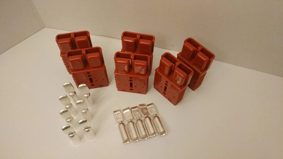 6 CHARGER PLUGS+CONTACTS, #0AWG, ANDERSON/SMH/ITEC, SB175A-600V, 4X4 - Image 1 of 1