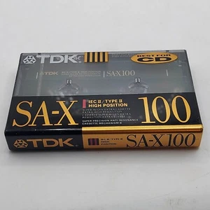 TDK SA-X 100 IEC II/Type II High Bias Blank Cassette Tape 100Min - New - Picture 1 of 5