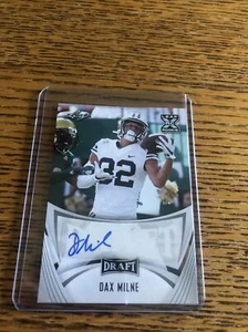 2021 Leaf Draft Dax Milne Rookie Auto #BA-DM2 BYU Cougars Washington - Picture 1 of 2