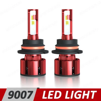 Kit de faros LED 9007 HB5 6000K blanco haz alto/bajo para Ford Taurus 1992-2007 Foto 1 de 4