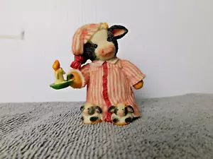 MARY's MOO MOOs Once Upon A Midnight Steer ENESCO FIGURA 651680 Pijama Vaca - Imagen 1 de 5