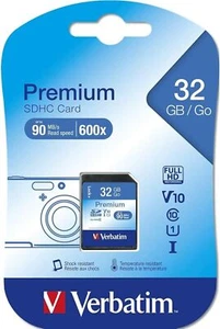 Verbatim SDHC 32GB (Class 10) Up to 45MB/Sec 300X read speed - Picture 1 of 1