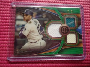 2018 TOPPS TRIBUTE TRIPLE RELIC ROBINSON CANO SEATTLE MARINERS TTR-RC 72/99 NICE