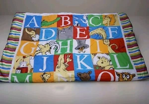 Dr Seuss The Cat in the Hat Alphabet & Book Titles Theme Comforter Blanket - Picture 1 of 5