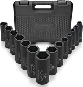 19PS 8-36M Metric 1/2" Drive Deep Impact Sockets Tools Kit Heavy Duty ND0603 - Picture 1 of 6