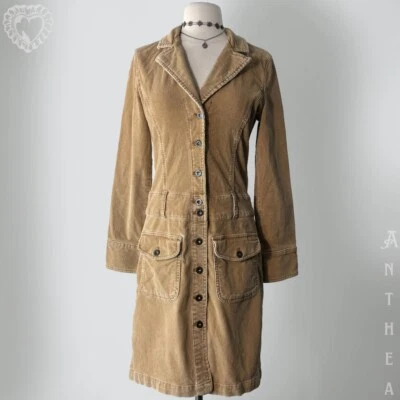 Abrigo grunge vintage años 2000 hace 70 Tommy Hilfiger tostado pana Foto 1 de 4