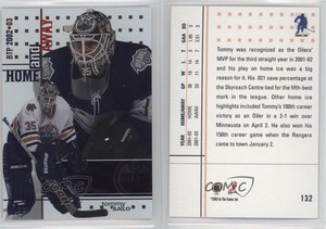 2002-03 ITG Be A Player Between the Pipes Home and Away Tommy Salo #132