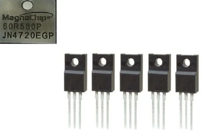 60R580P MMF60R580PTH MMF60R580P (5x) N-Ch MosFet   Power Transistor   TO-220  - Image 1 of 3