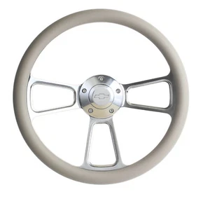1974 - 1994 Chevy C/K Series Pick-Up Truck Gray Steering Wheel, Billet Adapter  - Bild 1 von 21