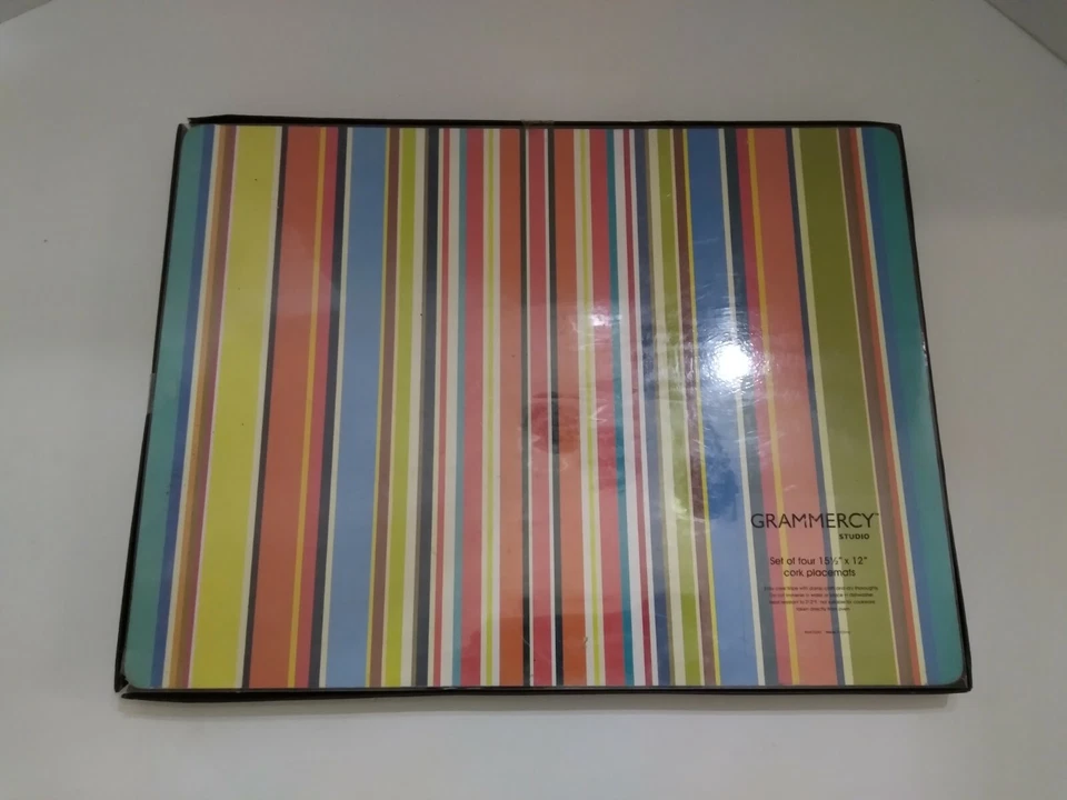 Set of 4 Vintage BNIB Grammercy Studio Cork Placemats (15 1/2" x 12") - Image 1 of 3