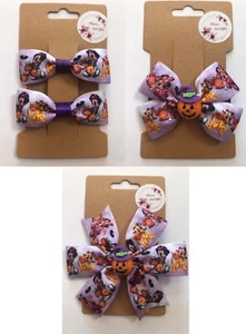 HANDMADE HALLOWEEN MICKEY MOUSE HAIR BOW CLIP BOBBLES CHOOSE DESIGN - Picture 1 of 7