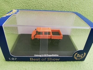 BoS 87316 Mercedes Unimog U416 DoKa arancione 1/87 - Foto 1 di 2