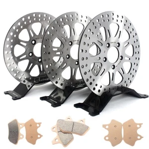 Pastillas de rotores de freno delanteros y traseros de 11,5" Touring Electra Glide Road King Glide 00-07 - Imagen 1 de 9