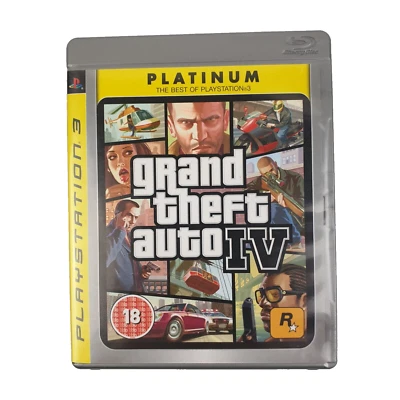 Grand Theft Auto IV Platinum Edition PS3, Playstation 3 Game/Includes Map/Manual - Image 1 of 4