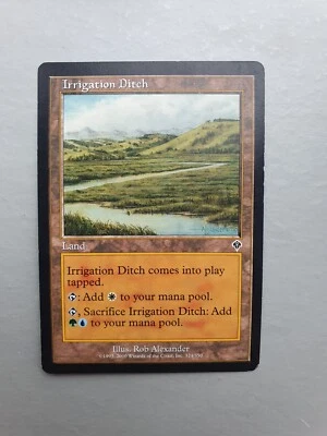 Irrigation Ditch , MTG Invasion (2000)  Common Land, Actual Card - Image 1 of 2