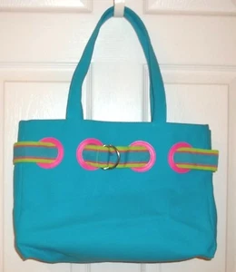 RALPH LAUREN~AQUA SHOULDER BAG~NEW Pocketbook Handbag~BLUE~Beach TOTE Shopper - Picture 1 of 5