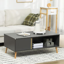 HOMCOM Coffee Table for Living Room, Modern Centre Table with Storage