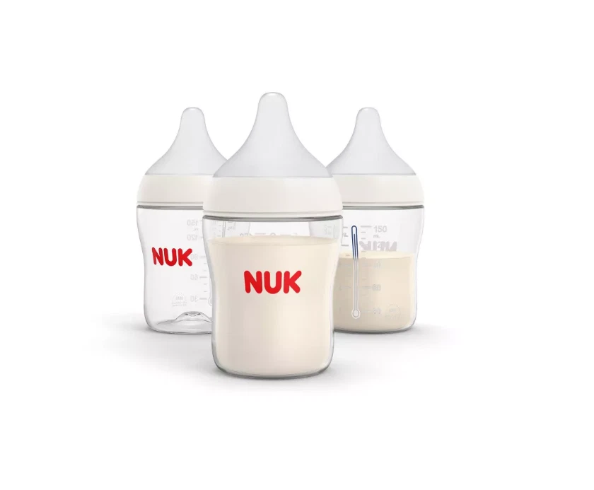 Nuk Match 5 Oz Bottles Slow Flow Silicone 3 Pack