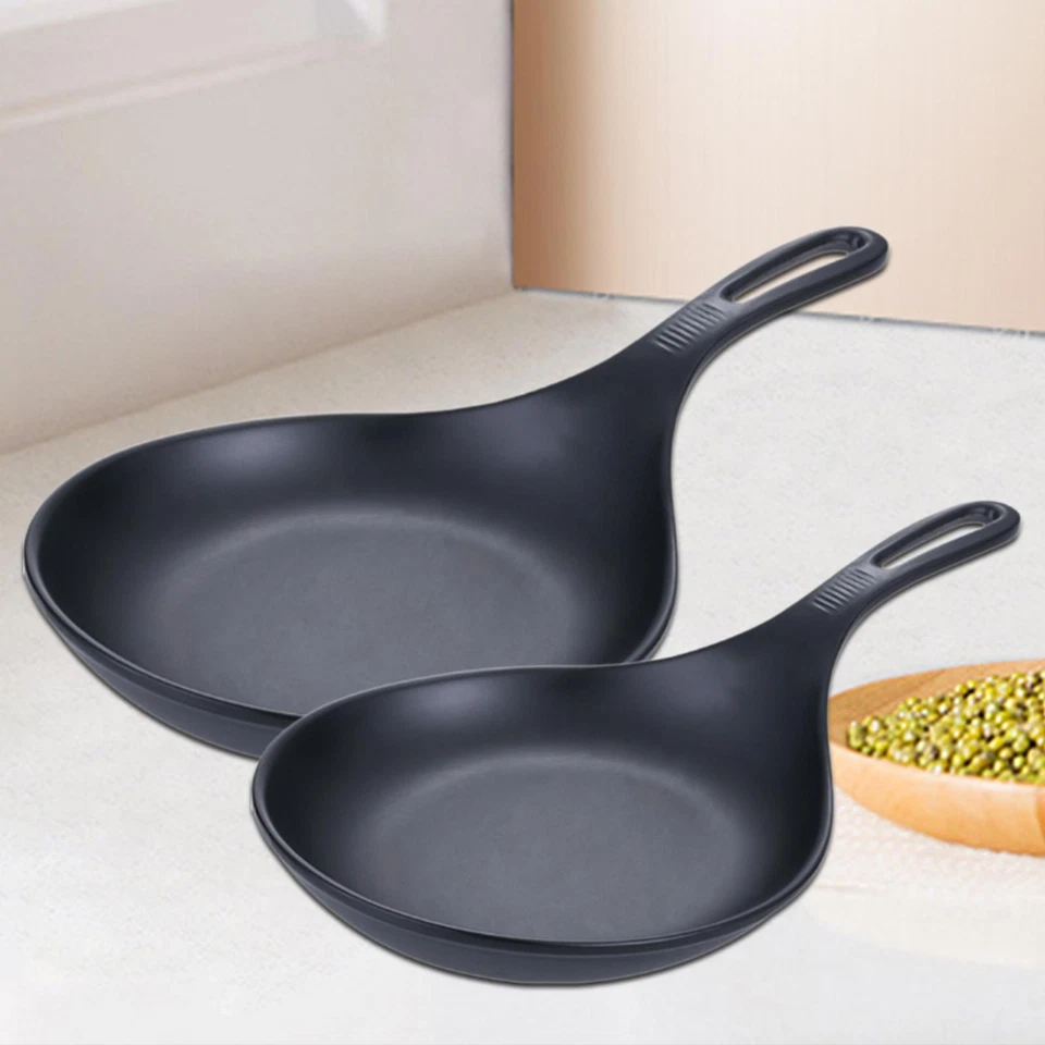 Spoon Plate with Handle Snack Serving Tray Portable Dinner Plate Melamine - Image 1 of 1