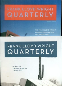 Frank Lloyd Wright vierteljährlich -- Sommer & Herbst 2014 -- Vol. 25 Nos. 3 & 4 - Bild 1 von 3