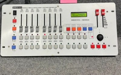 Disco DMX512 16CHx24 Lighting Controller 🎛 Tested – White, Used - Image 1 of 4
