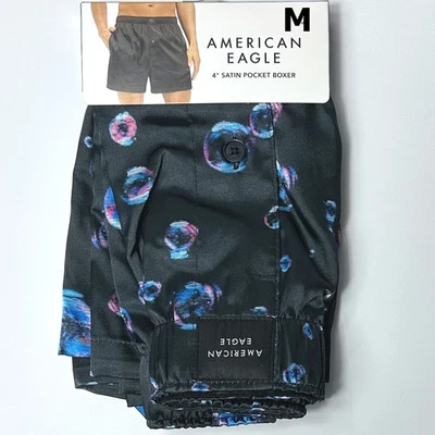Calzoncillos Boxer American Eagle 4" Bolsillo Satinado MEDIANOS Burbujas Foto 1 de 3