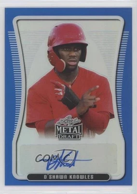 2020 Leaf Metal Draft Portrait Blue Rainbow /35 D'Shawn Knowles #BAP-DSK Auto - Image 1 of 2