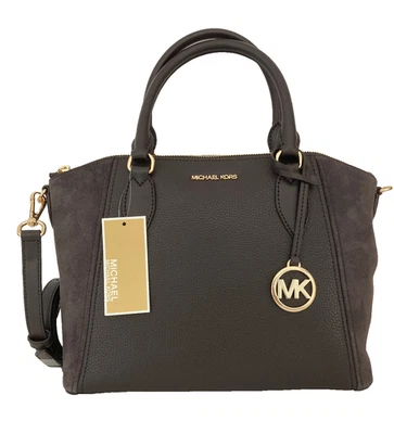 Bolso de hombro Michael Kors SIENNA mediano de cuero chocolate nuevo con etiquetas Foto 1 de 4