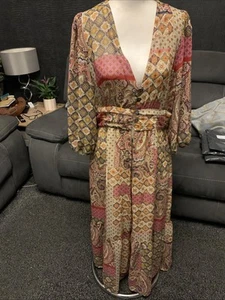 Ladies New With Tag Multicoloured Maxi Dress Size Large From Zara - Picture 1 of 11