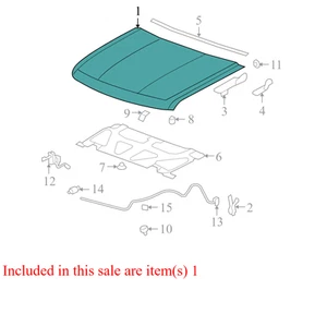 2008-2009 Chevrolet Silverado 1500 Hood Panel Used 20863101 OEM - Picture 1 of 14