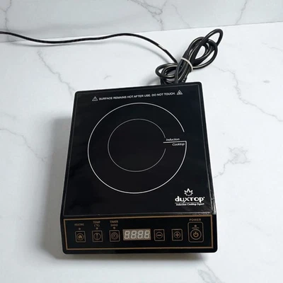 Queimador de bancada portátil de indução Duxtop, preto  - Imagem 1 de 3