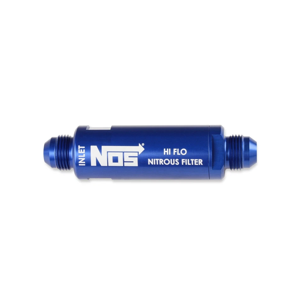 NOS 15557NOS In-Line Hi-Flow NOS Filter, 6AN - Blue - Image 1 of 4
