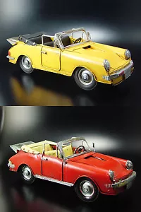Modelo De Metal Porsche Cabrio Antiguo Retro, Nuevo - Imagen 1 de 3