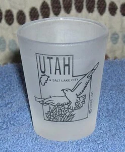 Utah Souvenir Shot Glass, State Outline with Flying Bird - Picture 1 of 1