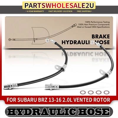 2x Manguera hidráulica de freno trasero derecho y derecho para Subaru BRZ 2013 2014 2015 2016 H4 2,0 L Foto 1 de 4