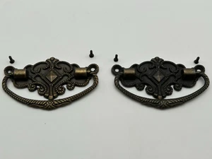 2 Teile Schmuckschrank Schrank Schatulle Ziehgriff Knoten antik bronzefarben 72 mm - Bild 1 von 3