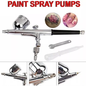Airbrush Dual Action Spray Gun Kit Air Brush Beauty Paint Art Cake Tattoo Spray - Picture 1 of 11